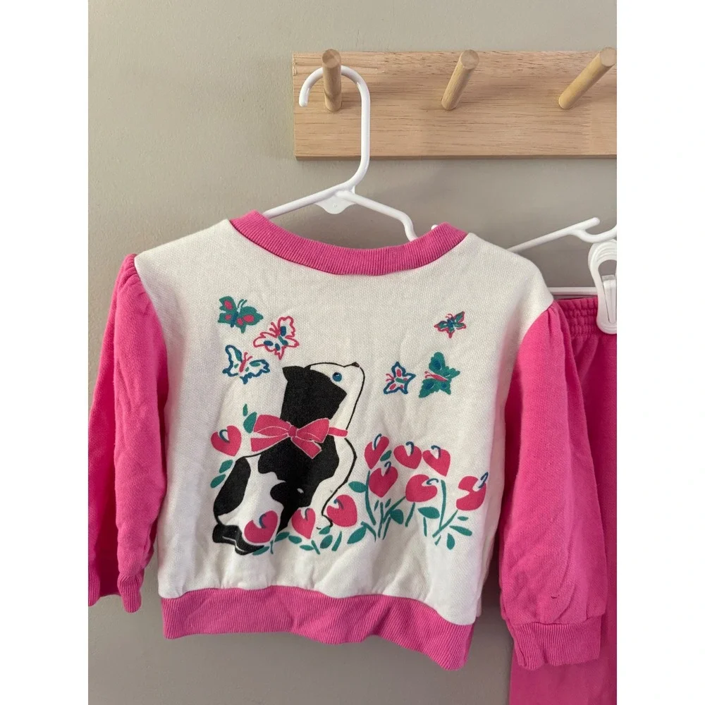 vintage 2pc cat set.
